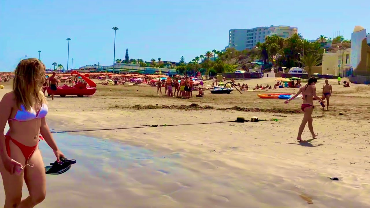 Гран Канария Плайя дель Инглес Beachwalk перед комендантским часом