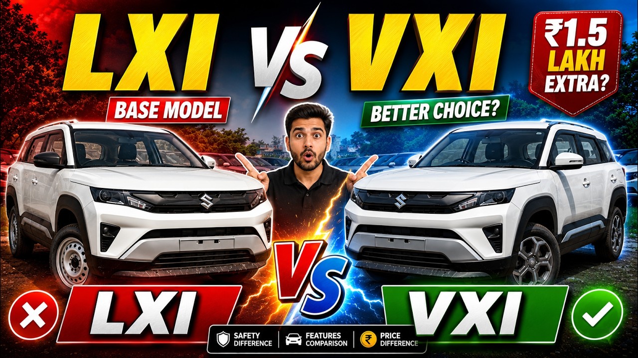 New Brezza LXI vs VXI 2026 Detailed Comparison ✅ New Brezza Facelift 2026 Comparison ✅