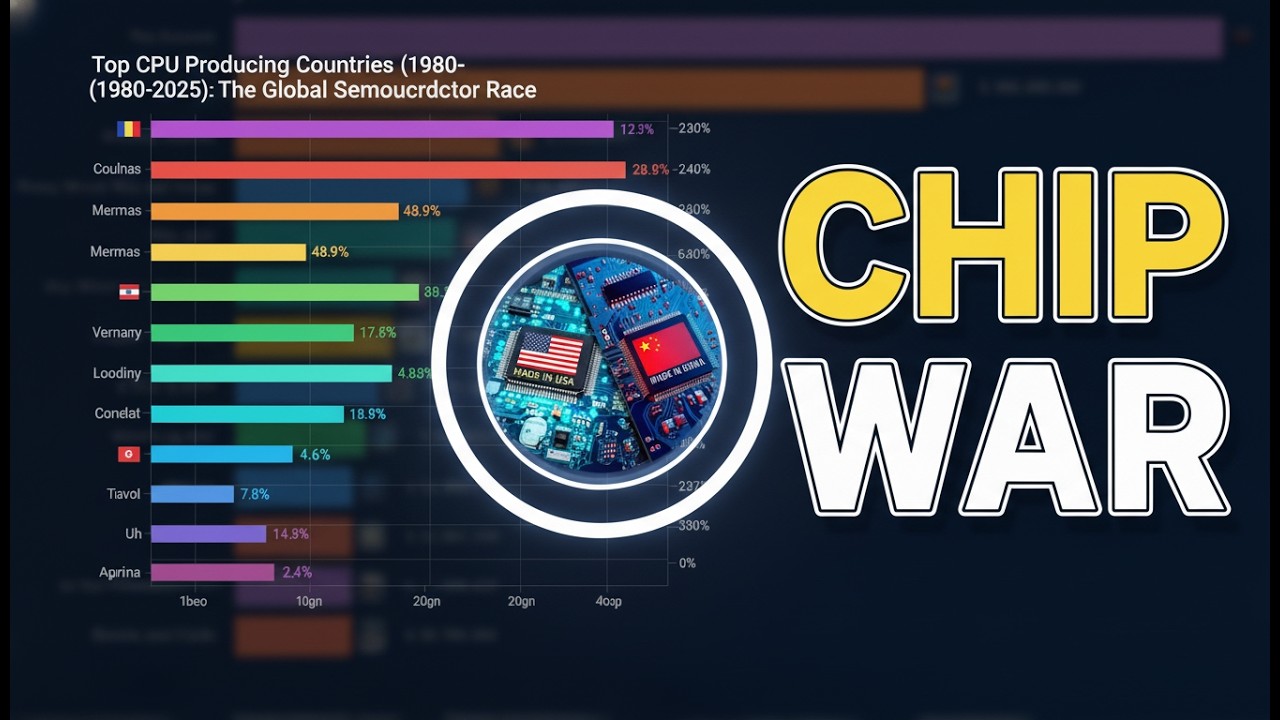Top CPU Producing Countries (1980 - 2025): The Global Semiconductor Race