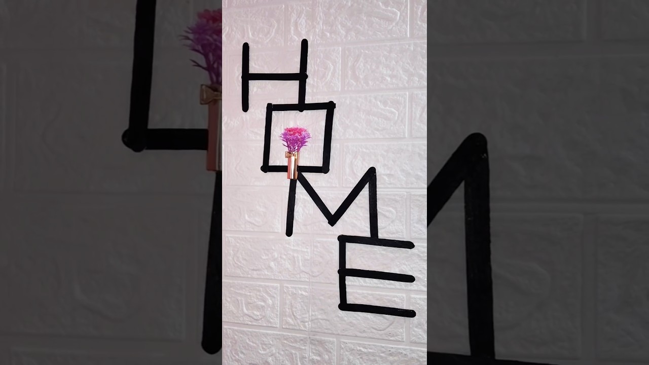 Icecream sticks craft ideas I Home decor ideas......