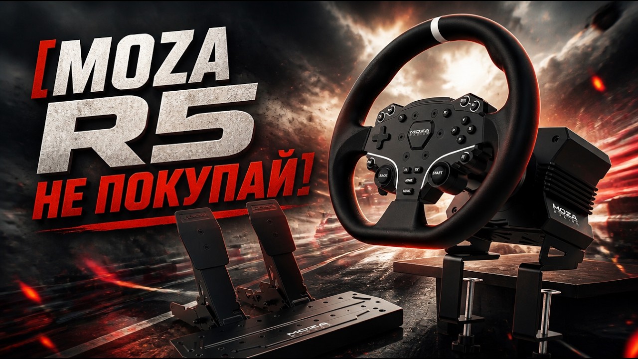 Moza R5 Вам это не нужно! Купите лучше Logitech, Fanatec