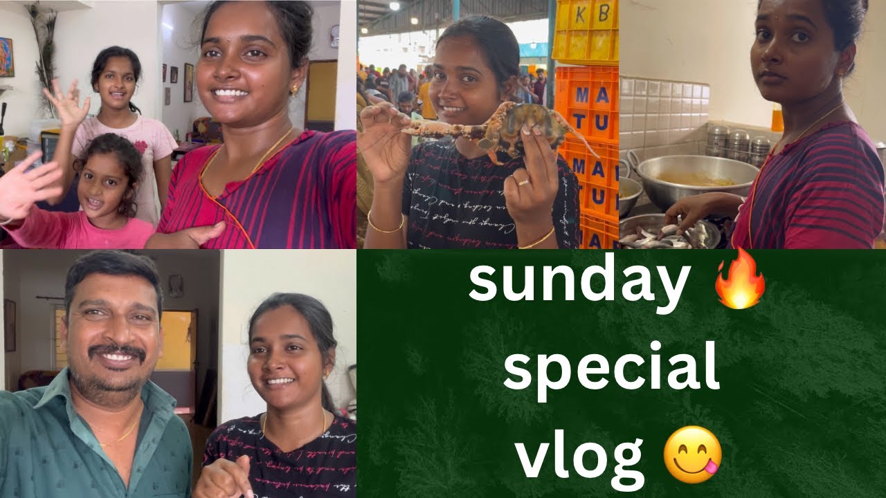 ரொம்ப நாளைக்கு அப்பறம் sunday vlog 🔥 மத்தி மீன் குழம்பு 😋நண்டு மசாலா 🥳 #durgagandhi