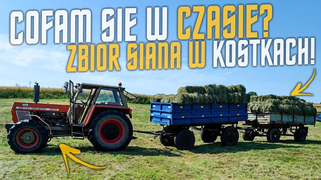 Cofam Się W Czasie Robie Siano W Małą Kostke Prasa Welger AP45  W Akcji