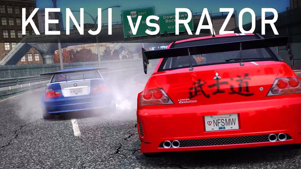 Kenji vs Razor / Junkman Lancer EVO VIII vs Turbo BMW M3 GTR (Final Races in NFS MW)