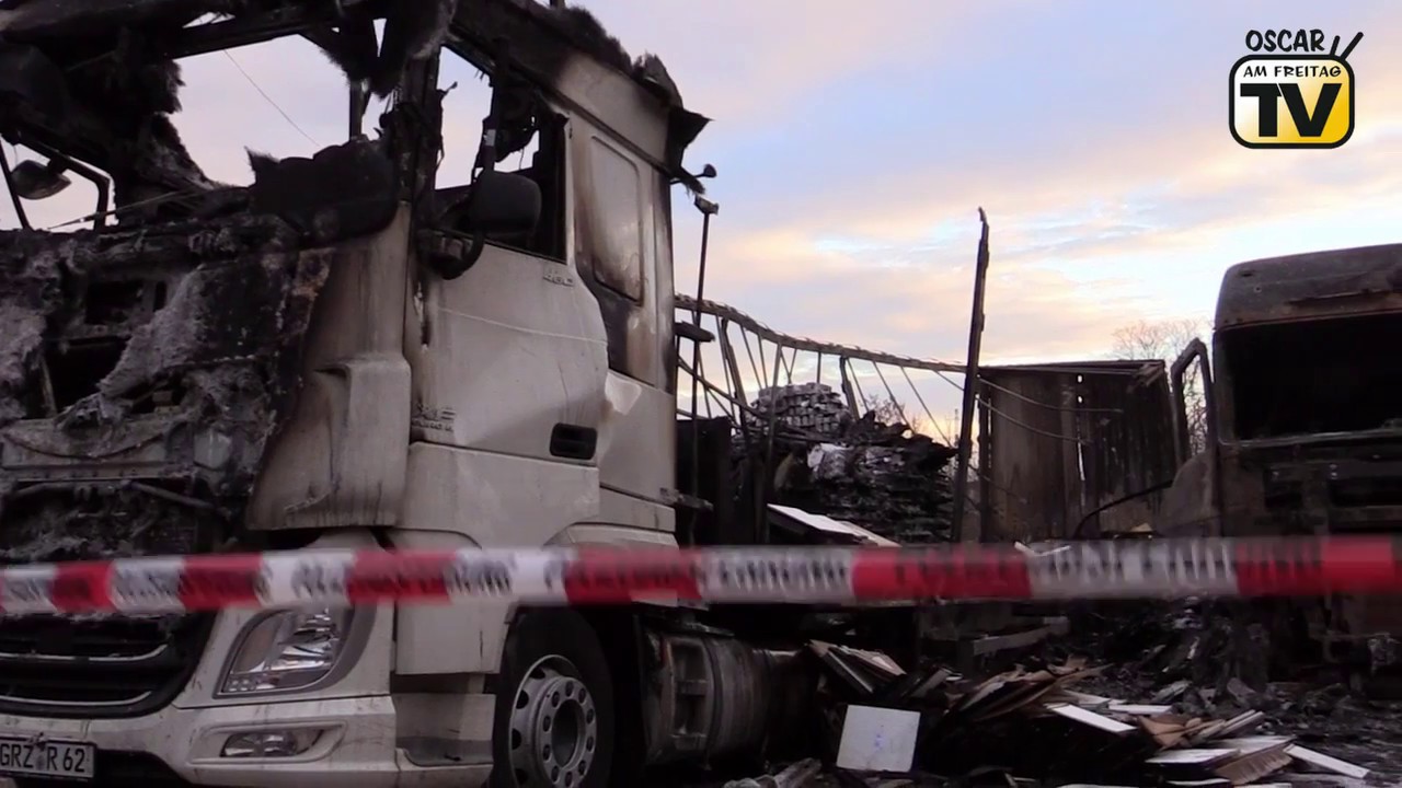 Oscar am Freitag TV: LKW brannten in Gotha lichterloh