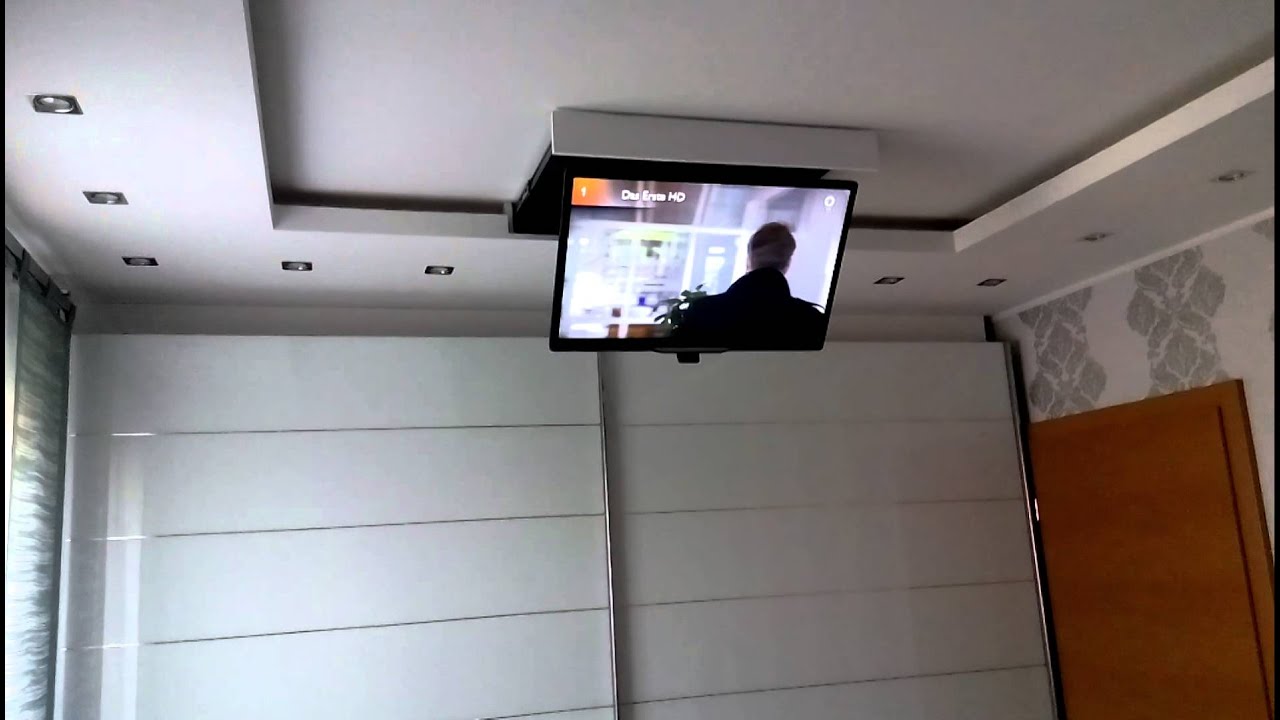 Elektrisch klappbarer Decken TV/ТВ из потолка