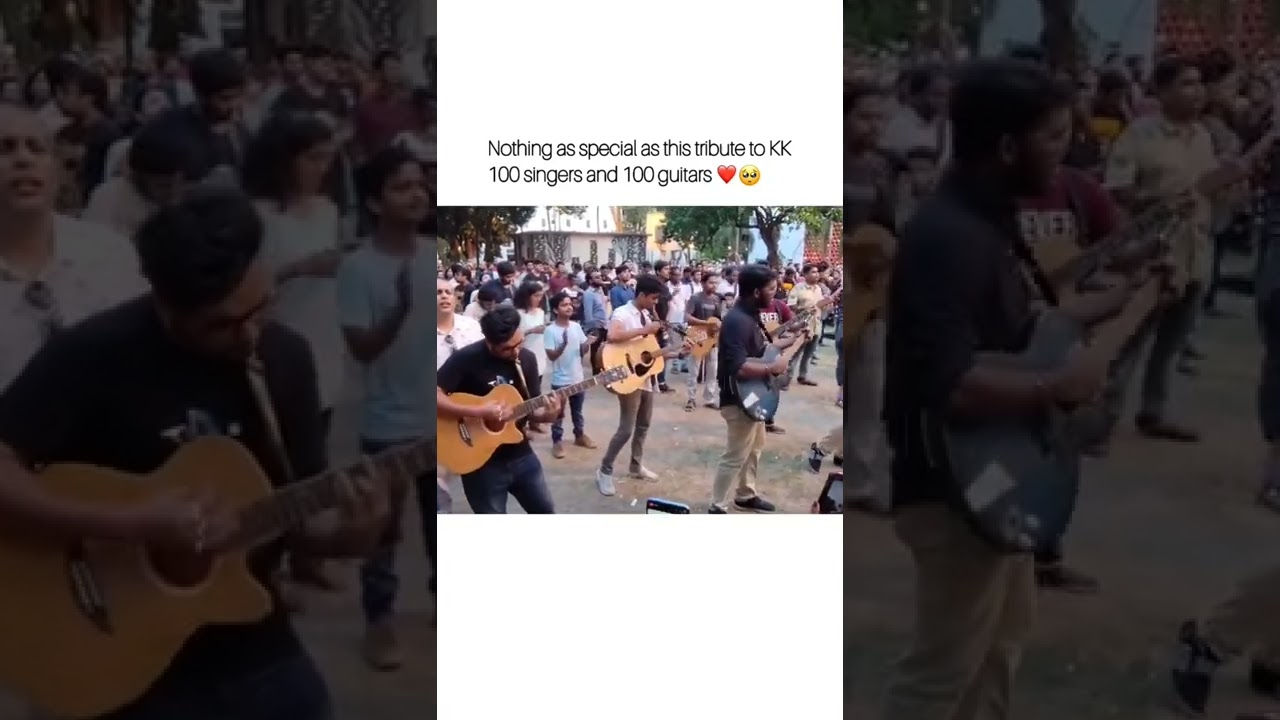 100 Singers and 100 Guitars |Tribute to KK | #KK #music #bollywood