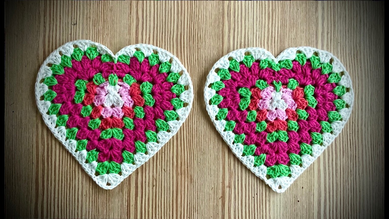 GRANNY HERZ#häkeln #petraperle #häkelnmachtglücklich #häkelblume #häkelanleitung #wolle #diy