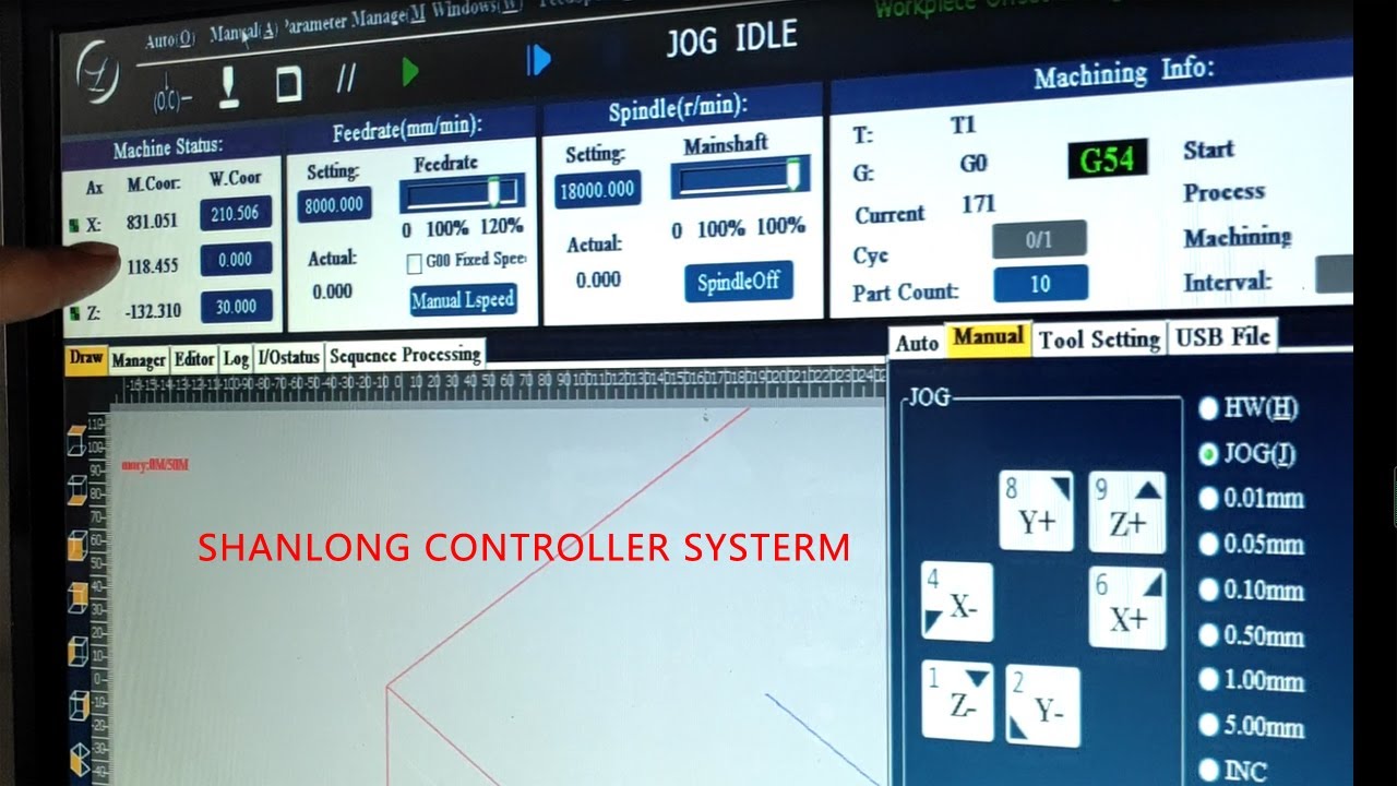 How to use operate SHANLONG controller for cnc router