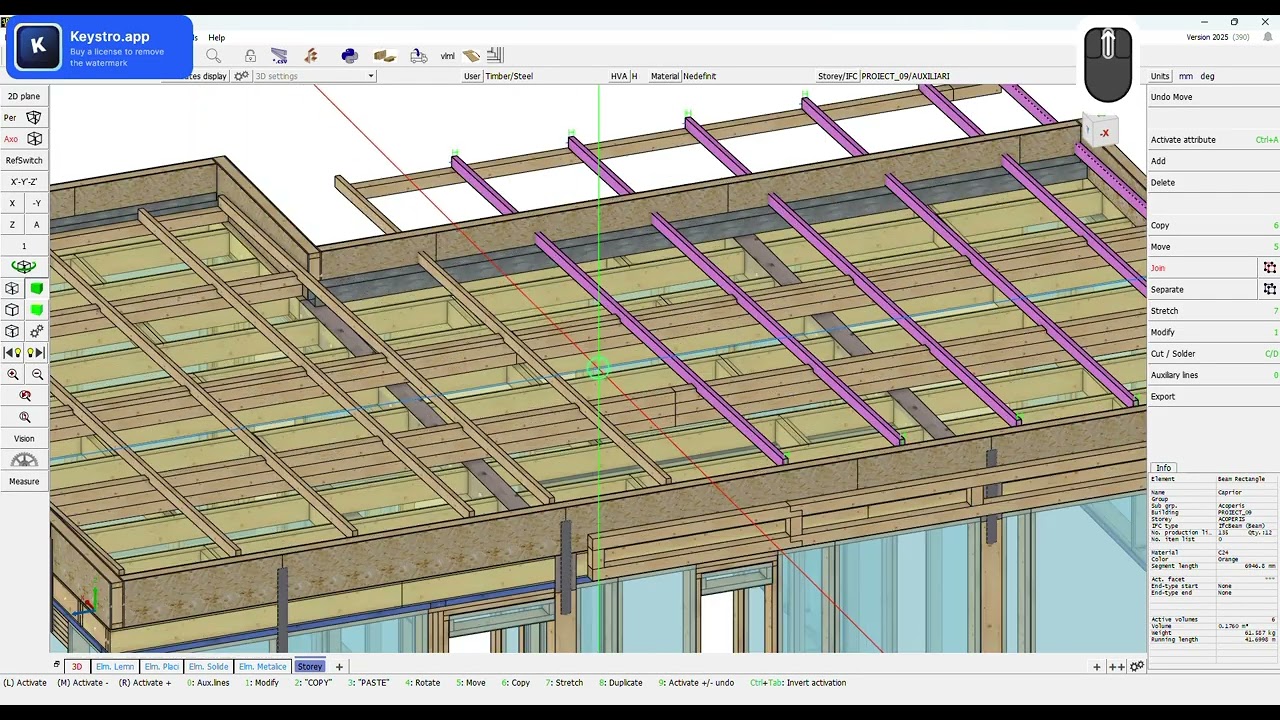 SIP Building in CADWORK: Roof and Rothoblaas fixtures 05