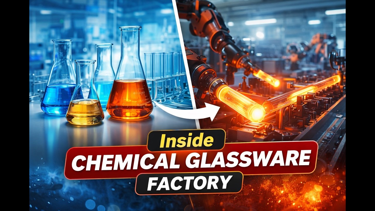 Inside Chemical Glassware Factory | How Laboratory Glassware Is Made