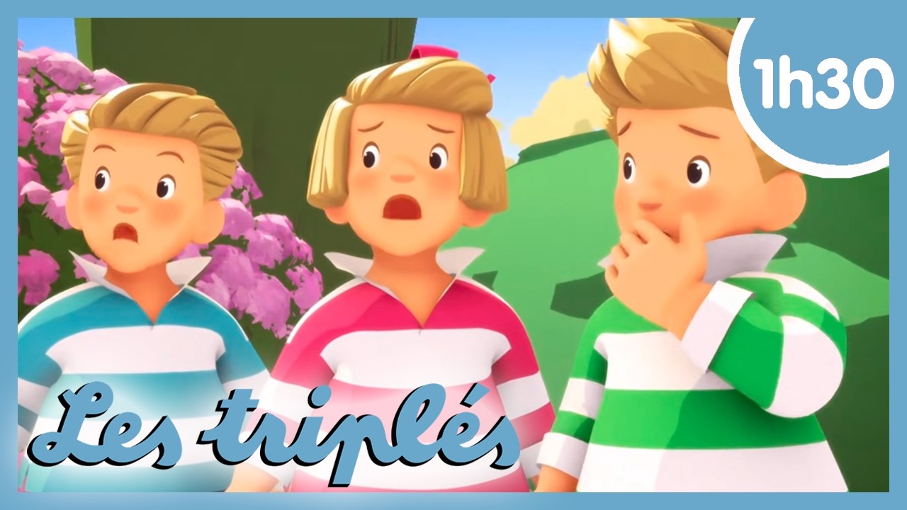 Les triplés vont à la campagne ! 🌾 Dessin animé pour enfant