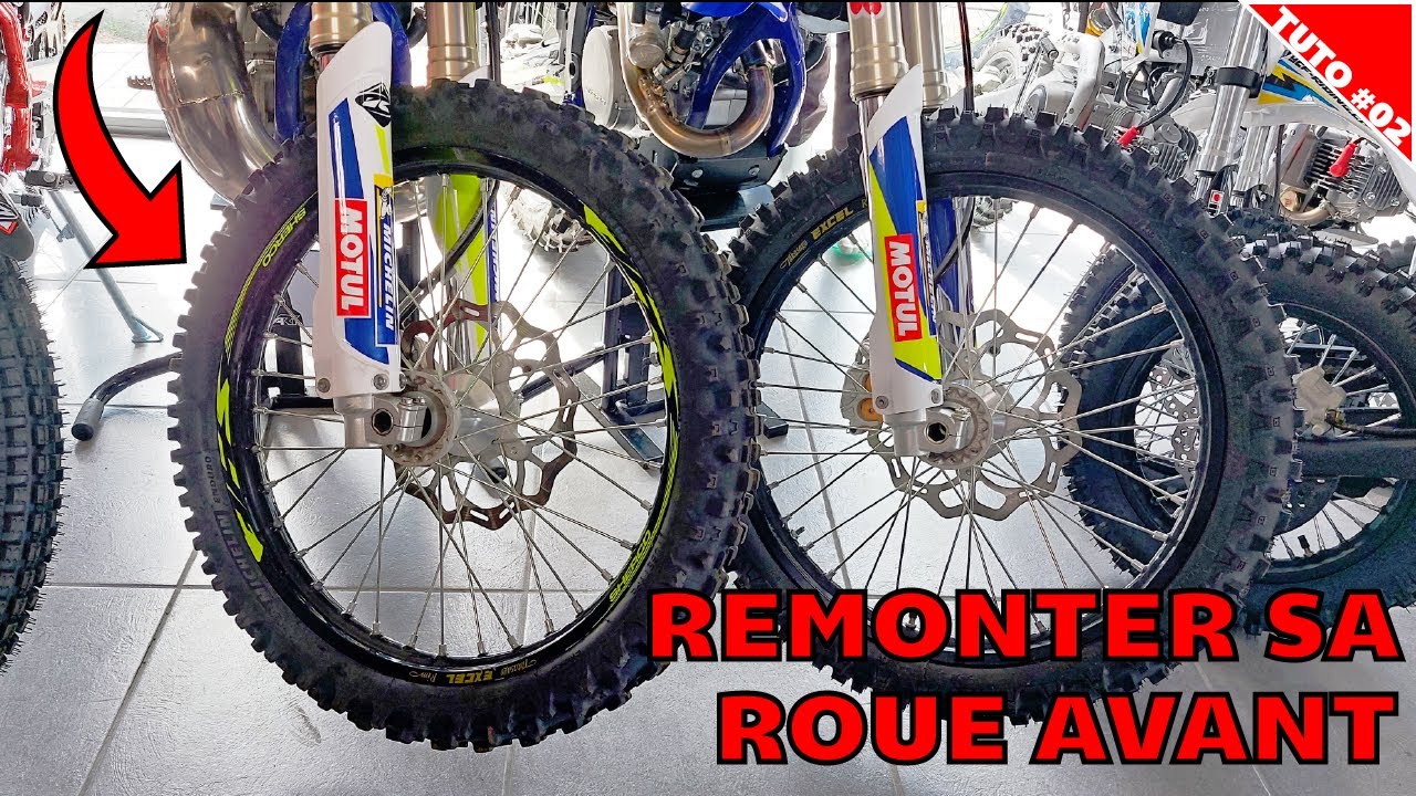 comment bien remonter sa roue avant d'une moto cross ou d'un enduro!!!!