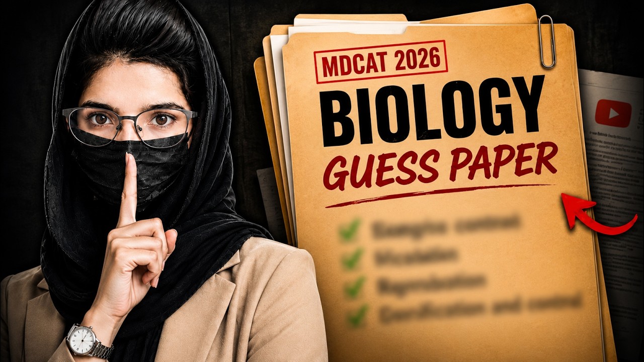Final Biology Guess Paper MDCAT 2026 🔥 | Predicted Biology MCQ'S | Last Chance to Score 81/81