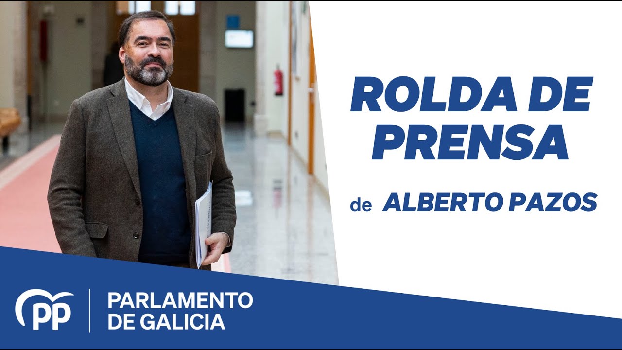 Rolda de prensa de Alberto Pazos, 3 de febreiro de 2026