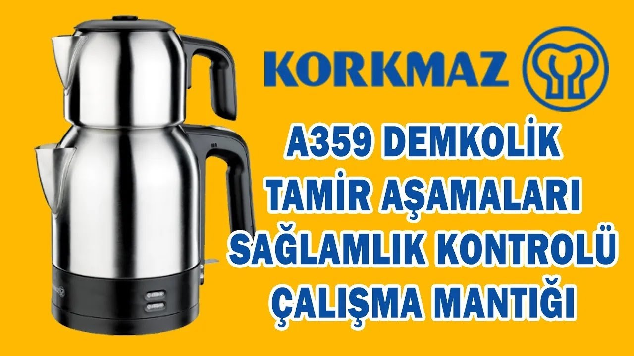 Korkmaz A359 demkolik çaycı kettle su ısıtıcı tamir aşamaları  Parçaların sağlamlık kontrolleri.