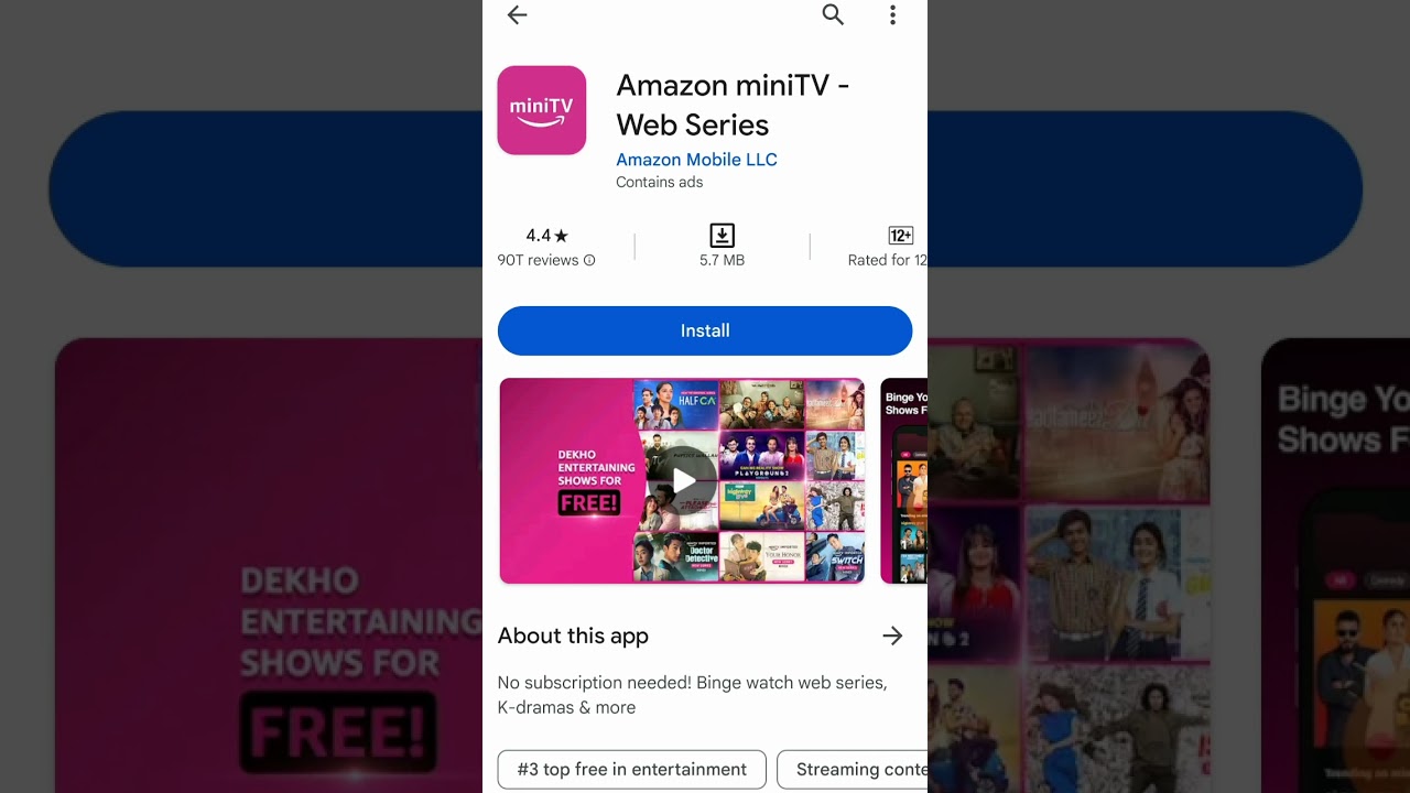 Amazon mini TV 