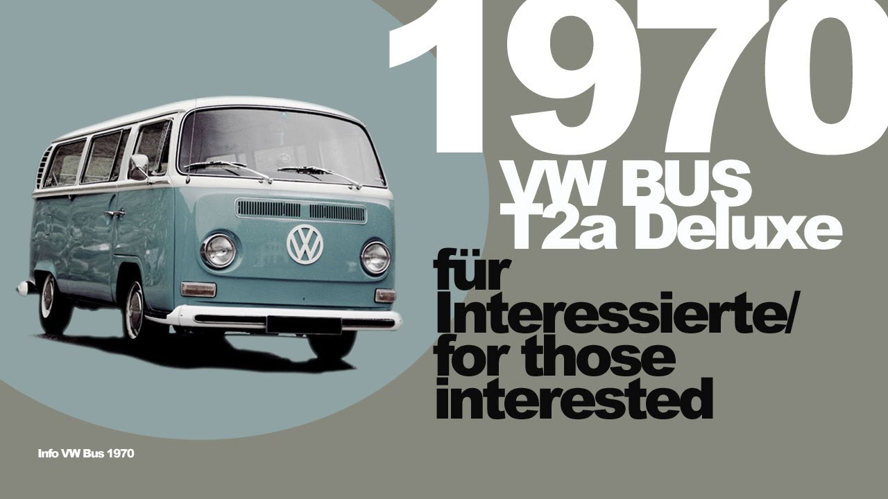VW T2a Deluxe mit Schiebedach | 1970 - Kult und Samba Nachfolger
