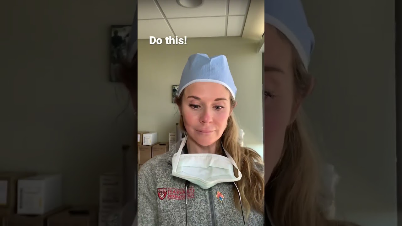 If you have Maskne or perioral dermatitis, wear a clean cloth mask underneath a surgical mask .