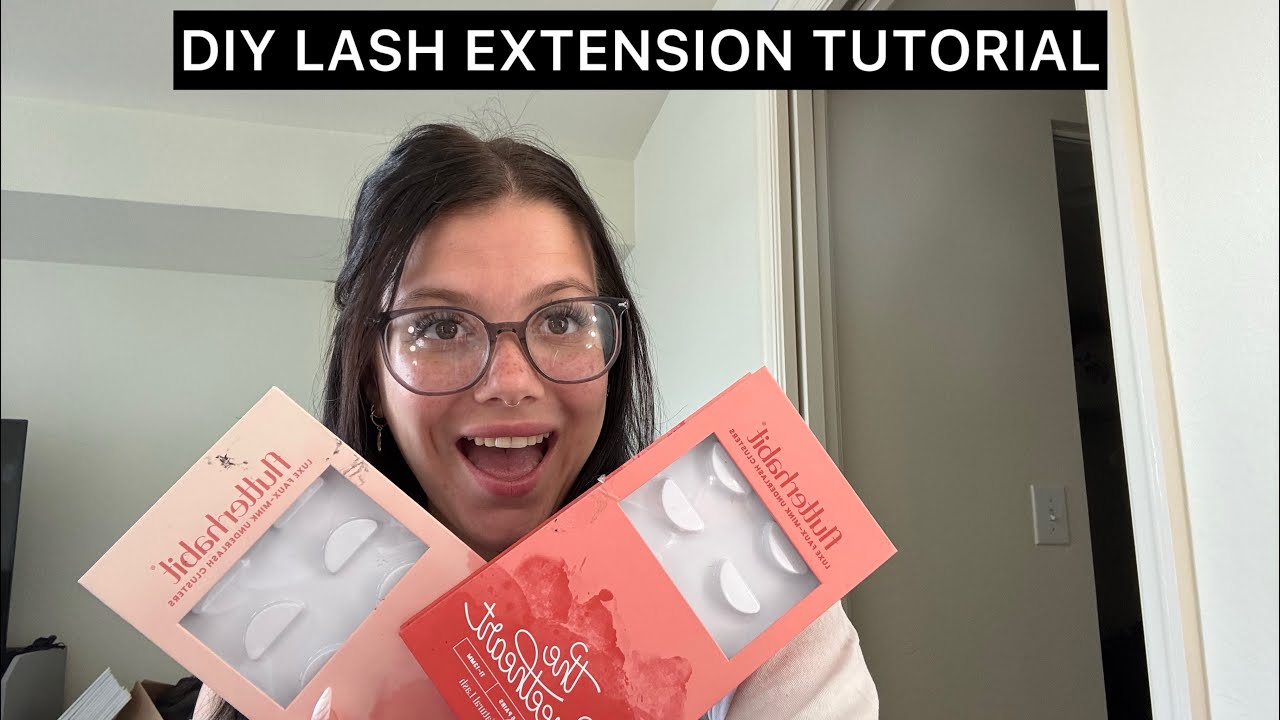 DIY LASH EXTENSION TUTORIAL!!!!