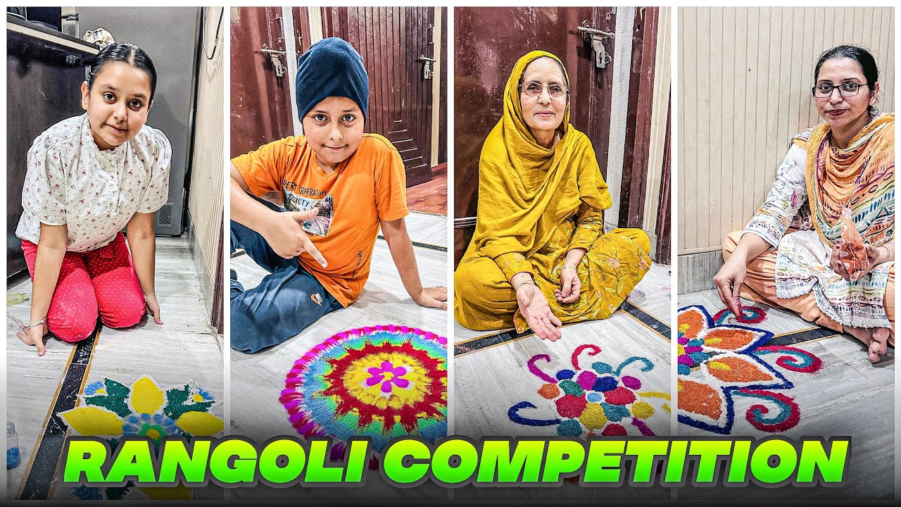 Rangoli Competition | Satisfying Rangoli Design’s | @gursiratcheema