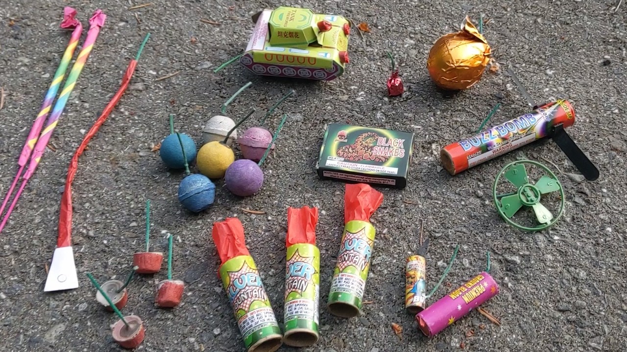 Lighting Fireworks in the Evening!