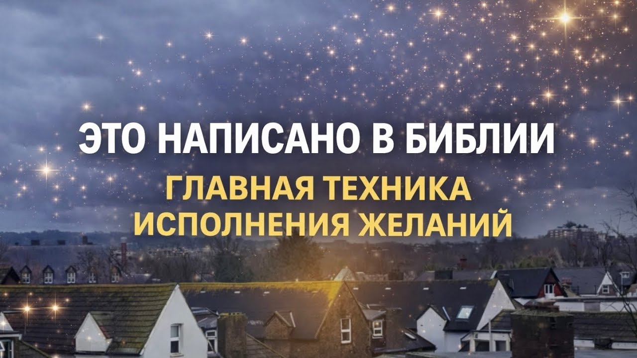 ГЛАВНАЯ ТЕХНИКА, описанная в Библии 🌟