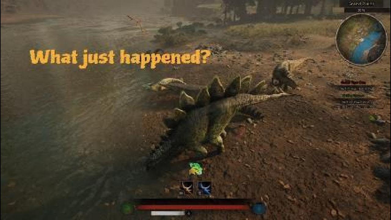 Path of Titans-Solo Stegosaurus enjoys a fresh drink of running water. Official servers!!! 