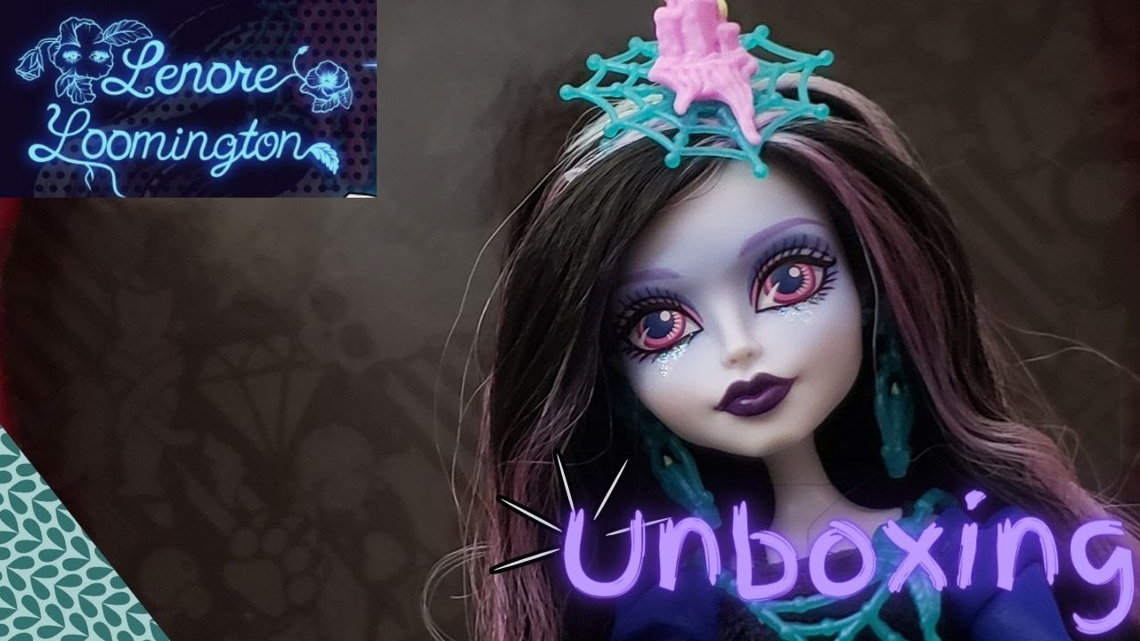 LENORE LOOMINGTON MONSTER HIGH DOLL UNBOXING & RESEÑA | #enespañol #monsterhigh #doll