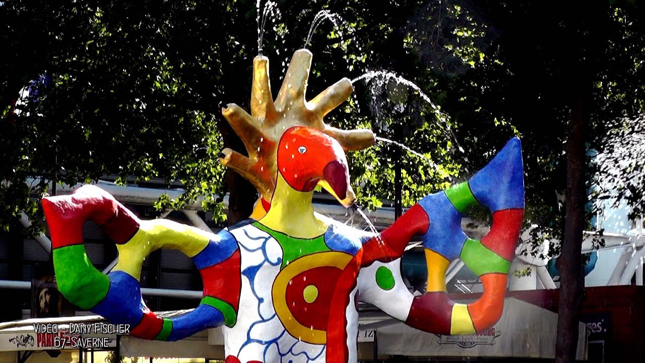 Fontaine Jean TINGUELY et NIKI de SAINT PHALLE à Paris - vidéo Dany Fischer Saverne 06 2015