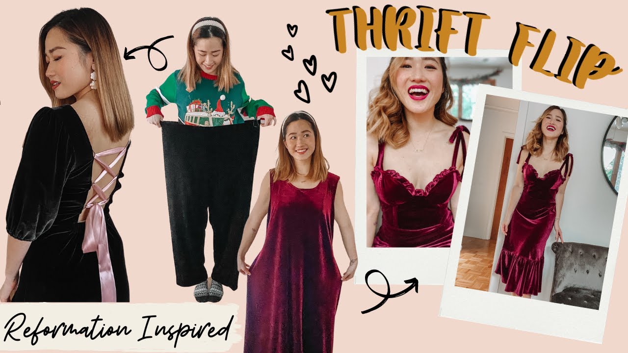 I MADE 2 REFORMATION DRESSES FOR UNDER $10 | Part 1 ♥️Jocelyn & Antoinette Dress | THRIFT FLIP