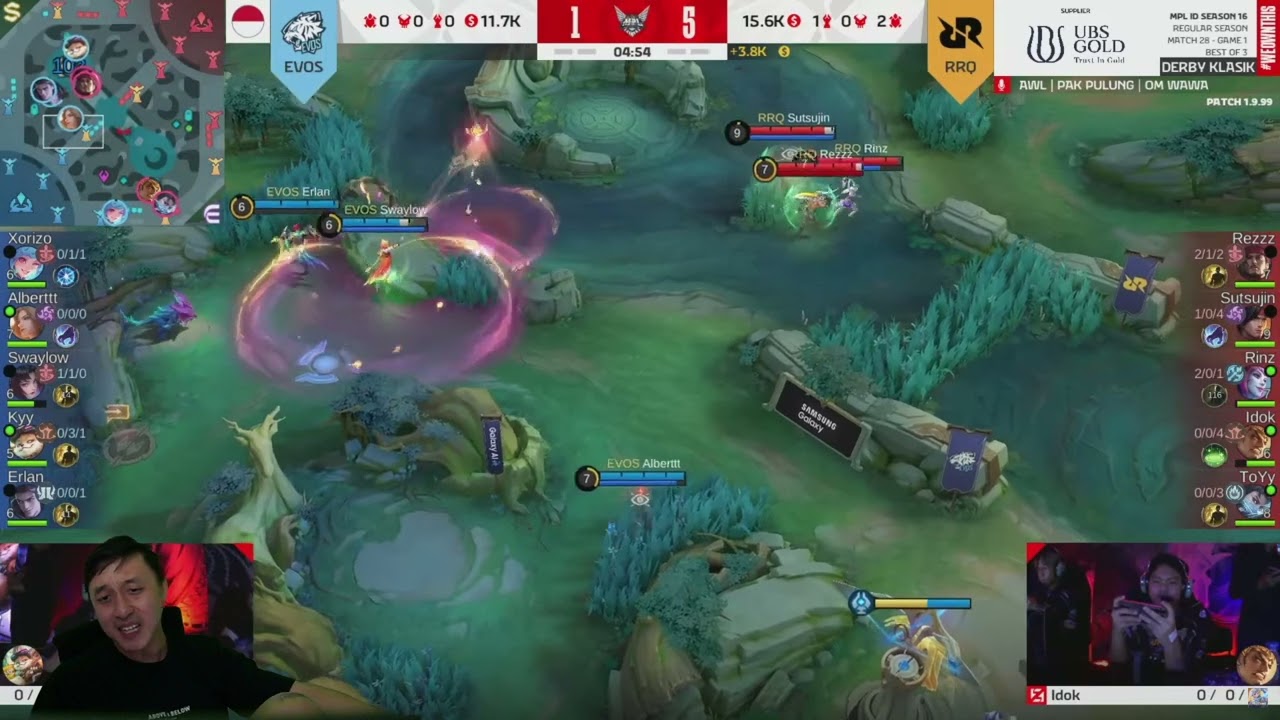 RRQ LAWAN BOT NIH BRO ? RRQ VS EVOS EL BADUTSICO MPL S6 MATCH 1