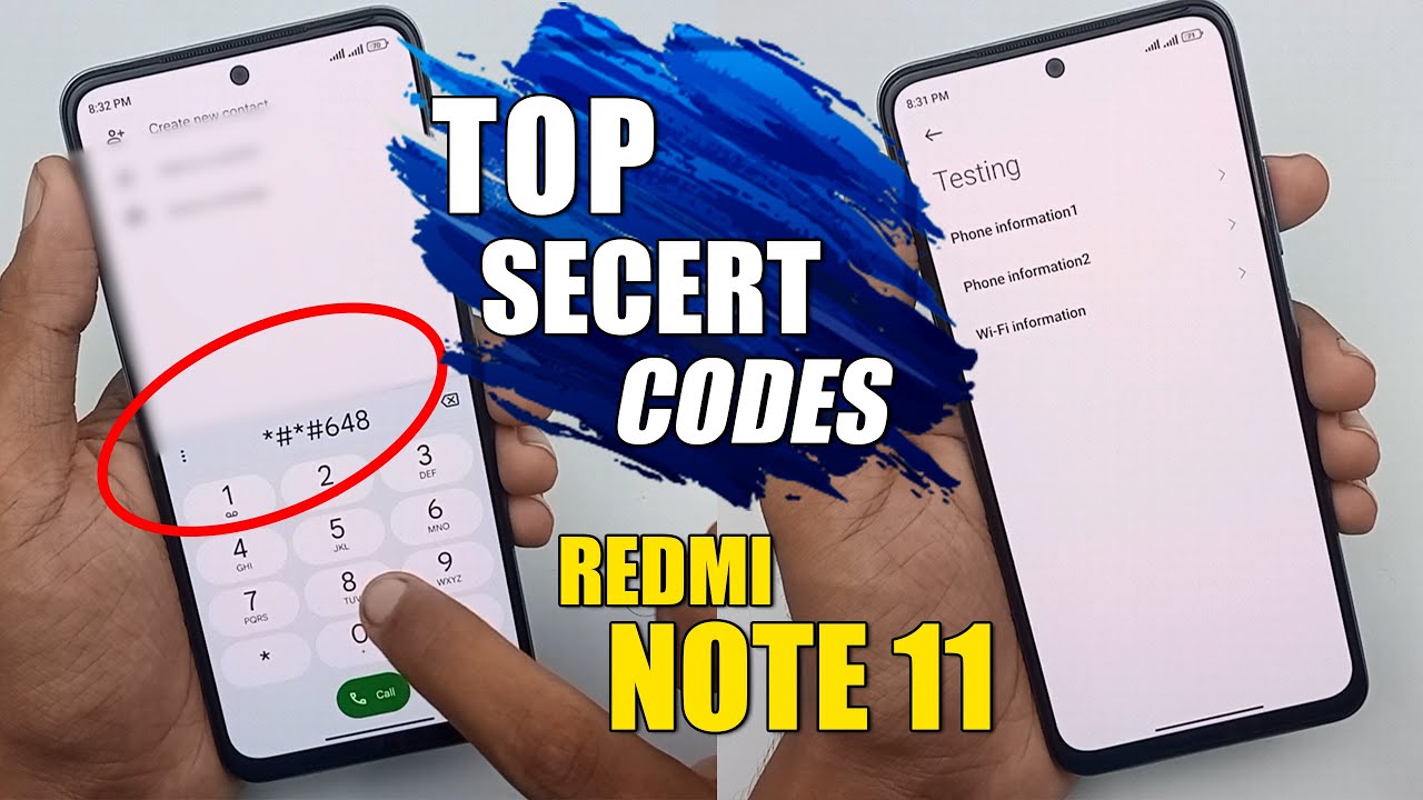 Redmi Note 11 Top Secret Codes Useful Codes