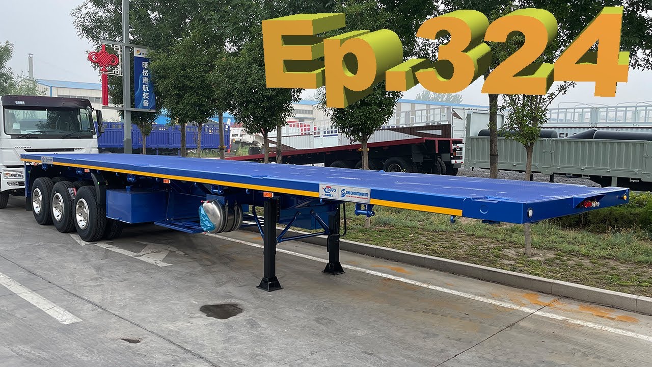 P324 African Flatbed Trailer | Robust Build for Rough Roads | Spacious Platform for Cargo