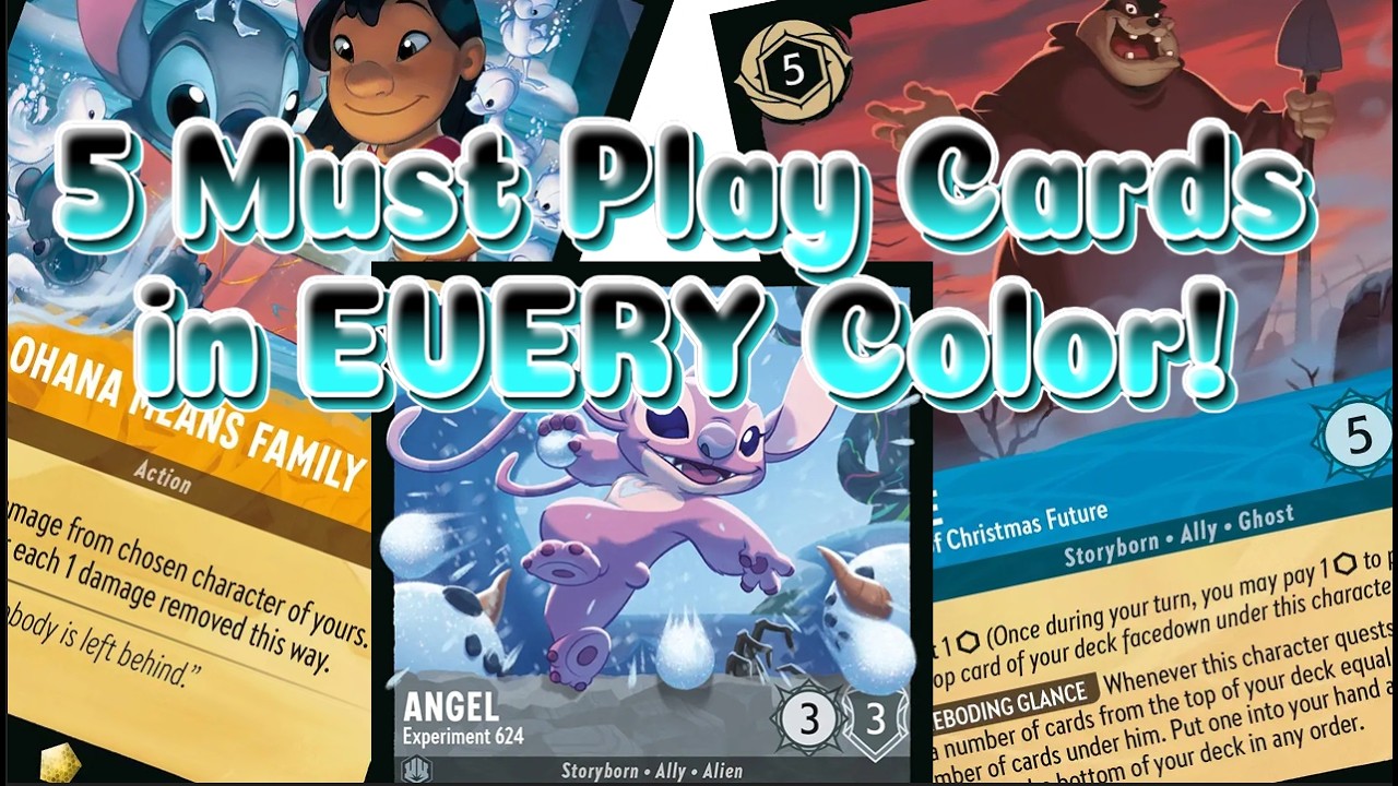 5 MUST PLAY Cards in Each Color! Disney Lorcana META Discussion ~ Winterspell is Here!