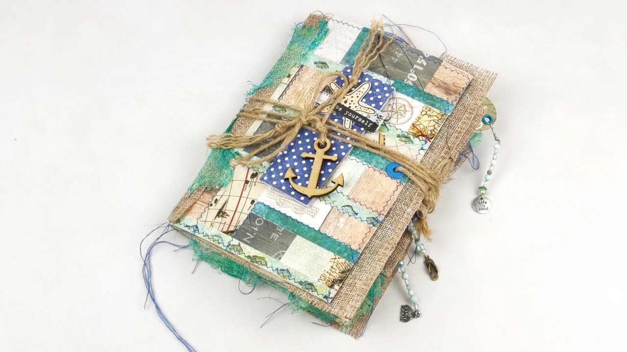 Morski junk journal  Maritime junk journal flip through