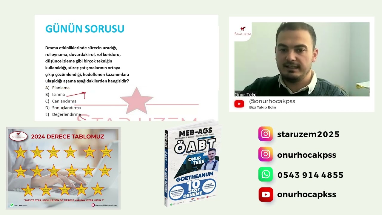 HER GÜN 1 SORU -32- OKUL ÖNCESİ ÖABT