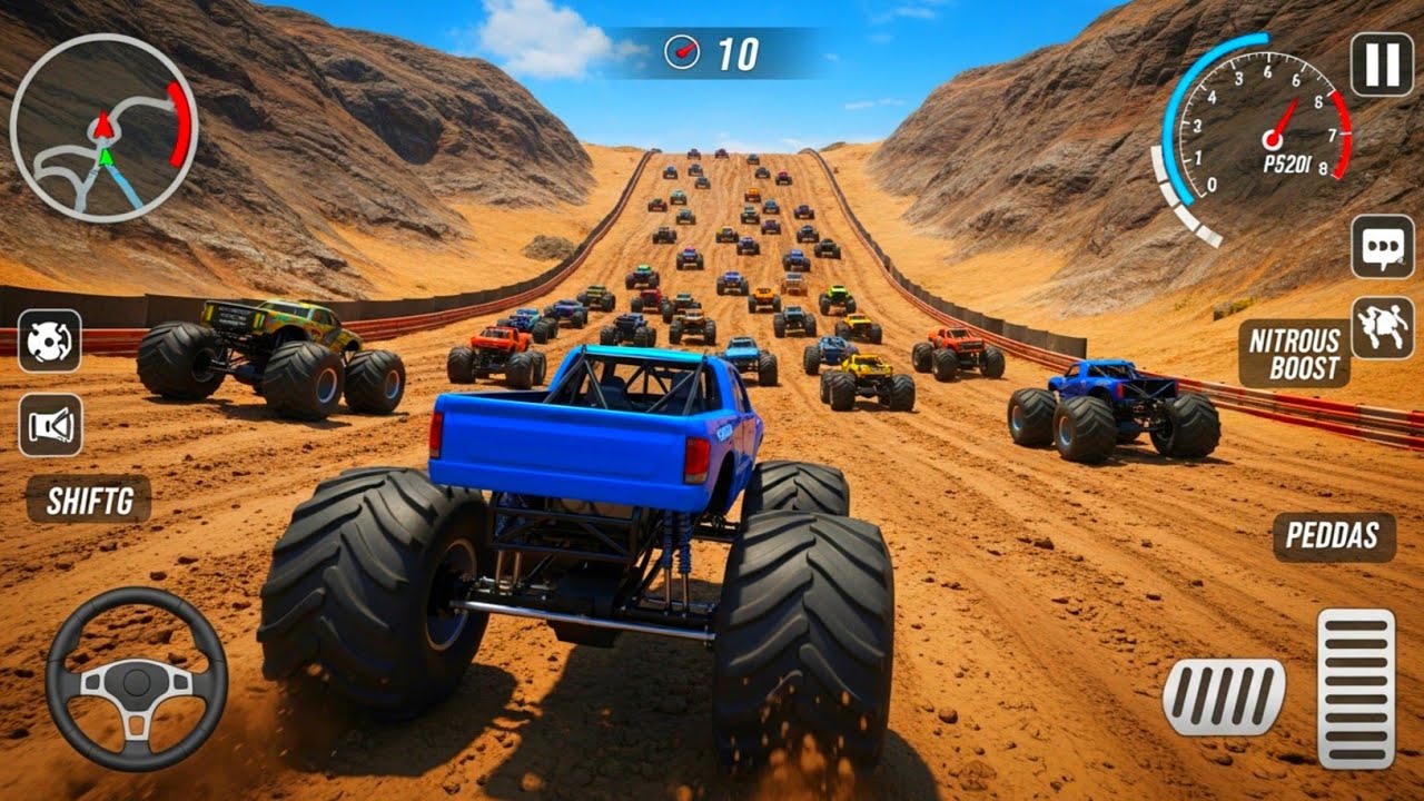 Monster Truck Racing Only for Pros