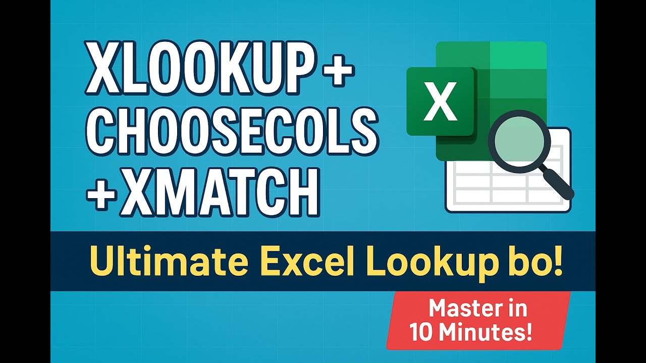 Master XLOOKUP with CHOOSECOLS + XMATCH | Excel Dynamic Lookup Techniques Explained!