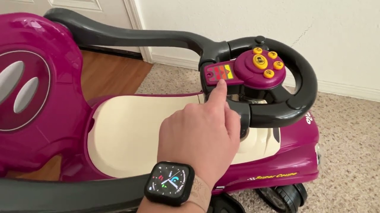 Ride on Push Car for Toddlers with Guardrails and Storage