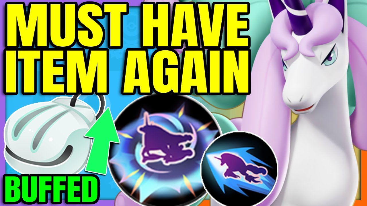 BUFFED SHELL BELL is a must have ITEM for RAPIDASH | Pokemon Unite