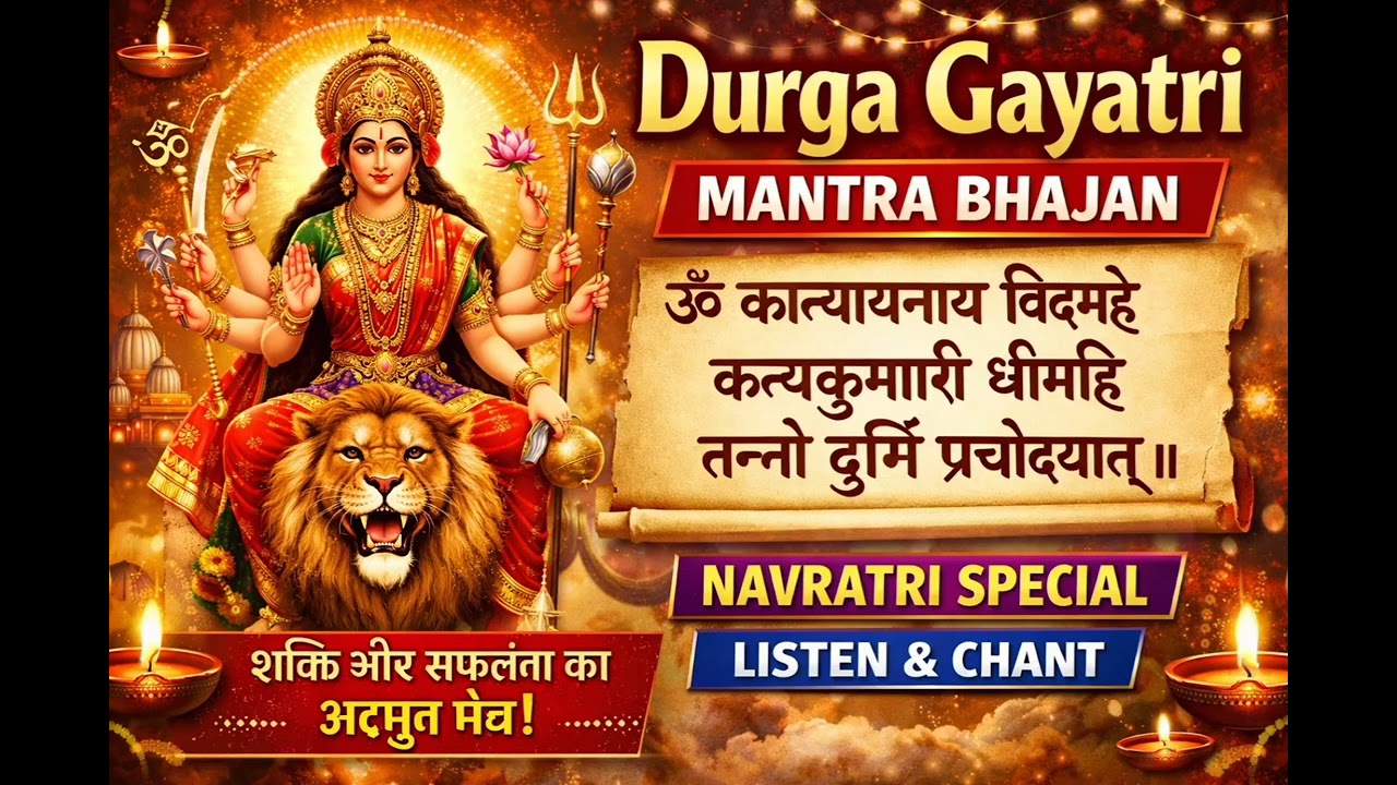 Navratri Special Durga Gayatri Mantra Bhajan 🙏 Powerful Devi Song for Peace & Success