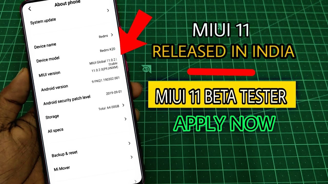 Finally MIUI 11 Released in India for Redmi K20 | How To Apply MIUI 11 Stable Beta Tester