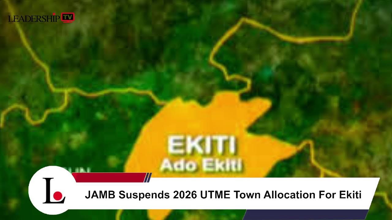 JAMB Suspends 2026 UTME Town Allocation For Ekiti