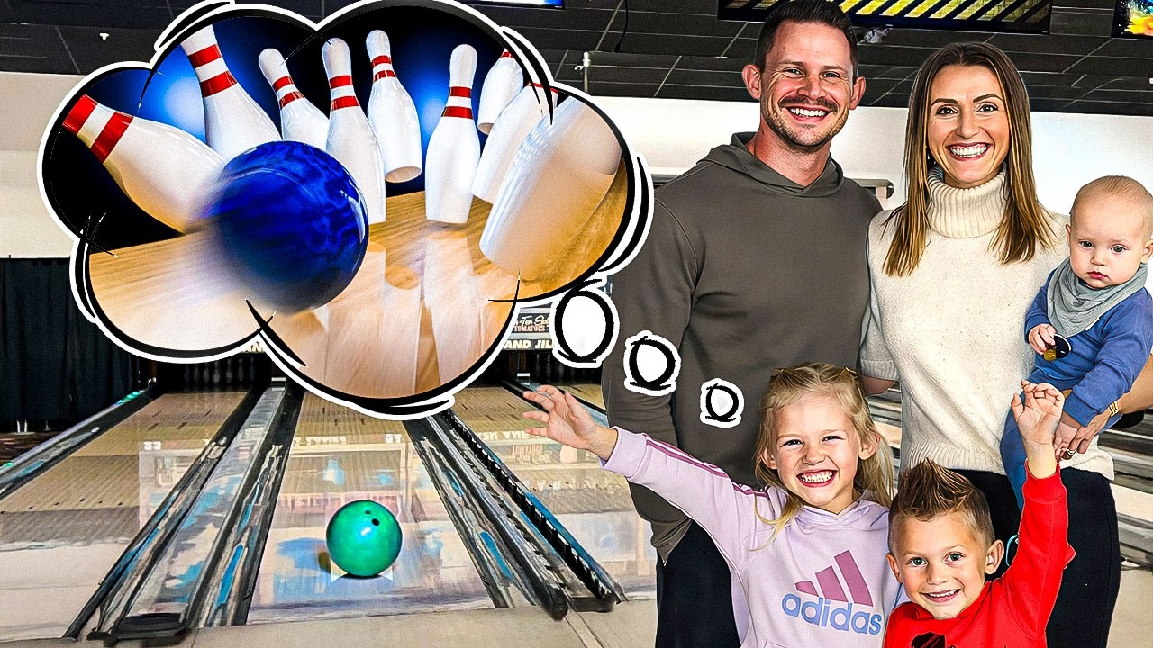 Bowling for Kids at the Bowling Alley 🎳 Fun Indoor Game For Kids and The Family | Educational Videos
