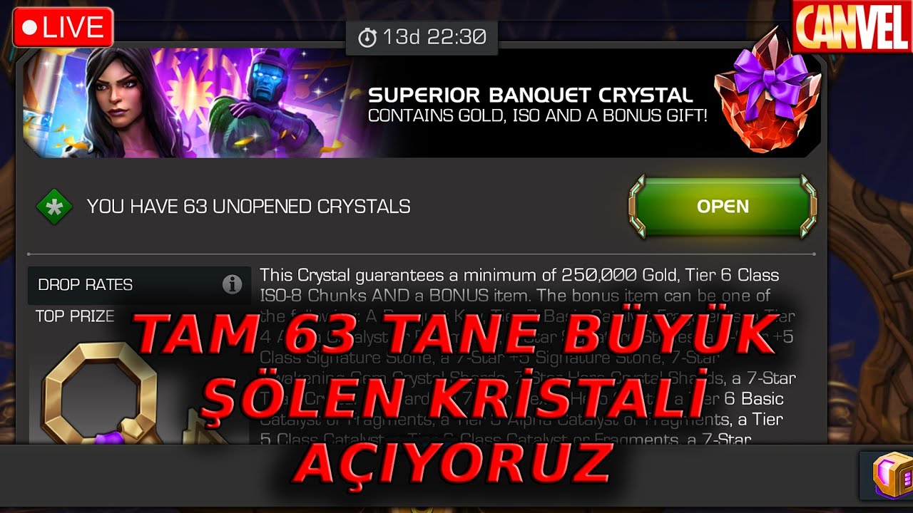 🔴 ŞÖLEN ETKİNLİĞİ BAŞLADI !! | TAM 63 TANE BÜYÜK ŞÖLEN KRSİTALİ AÇIYORUZ !! - MCOC