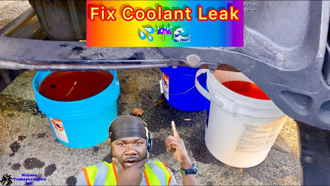How To Fix Coolant Leak On Semi Truck | Kenworth T680 | Peterbilt | Freightliner