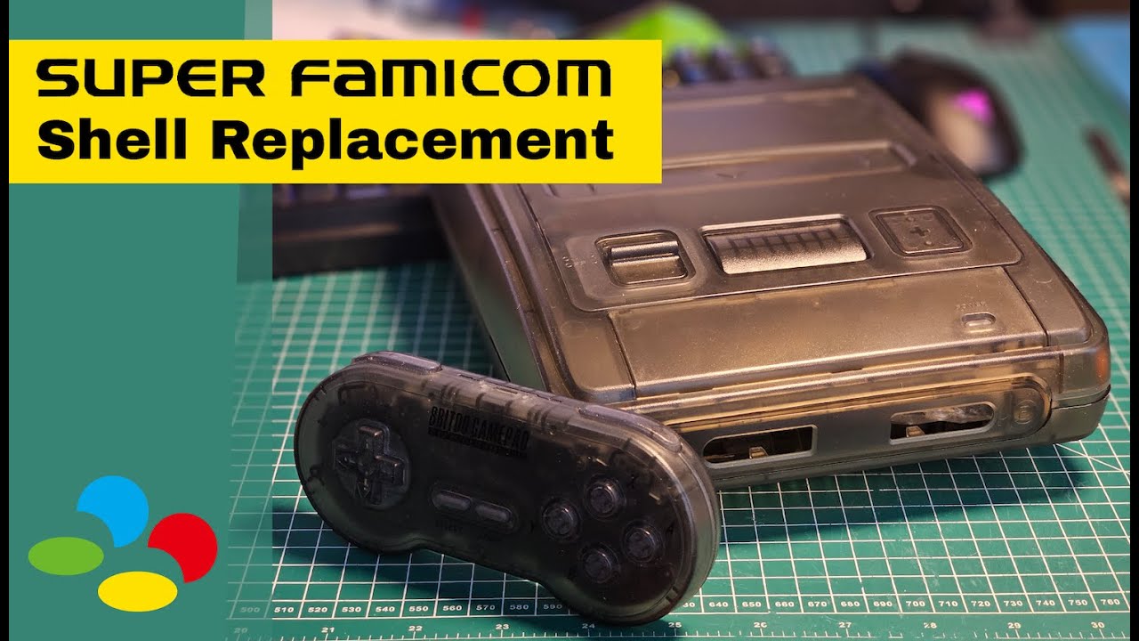 Прозорий корпус для Nintendo Super Famicom | Bitfunx SFC transparent shell