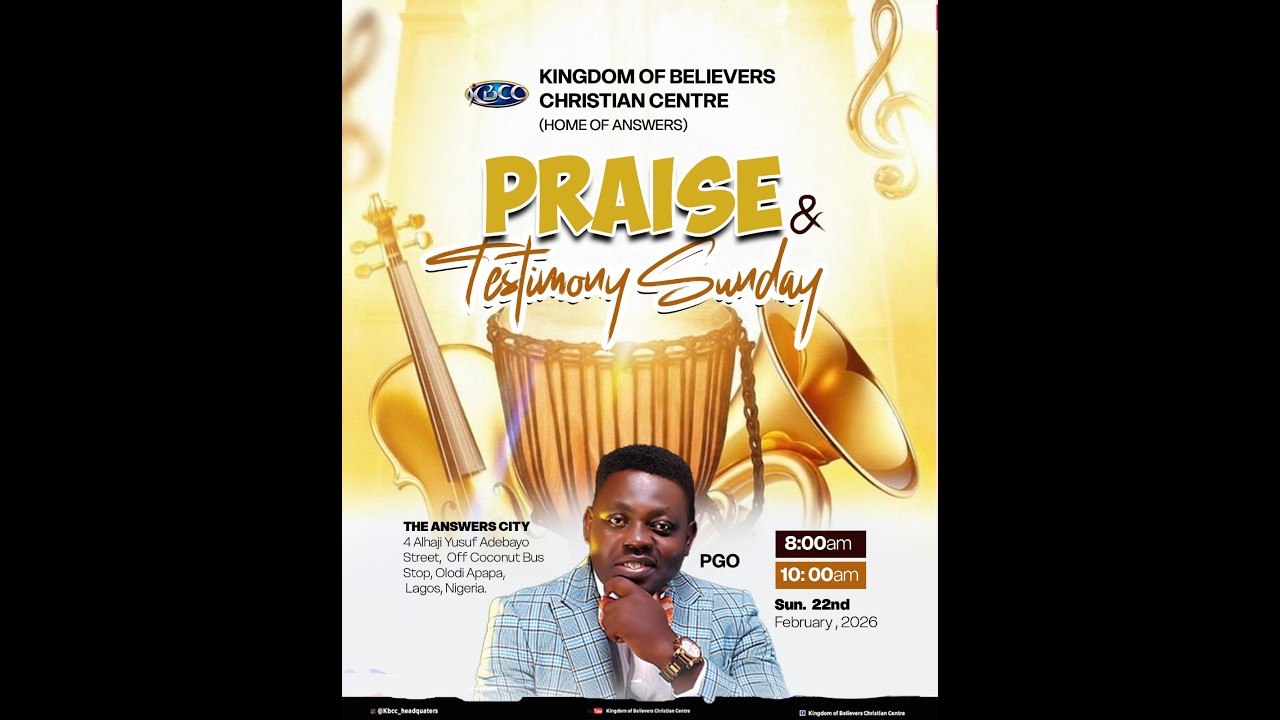 FRIST SERVICE // PRAISE AND TESTIMONY SERVICE // 22ND  FEBRUARY 2026