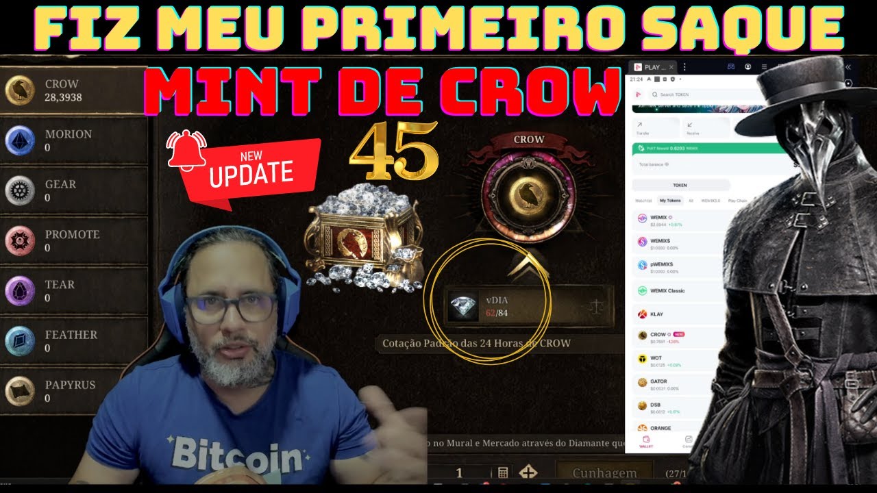 NIGHT CROWS - FIZ MEU PRIMEIRO SAQUE NO JOGO! PEGOU LVL 45 É OUTA COISA AGORA